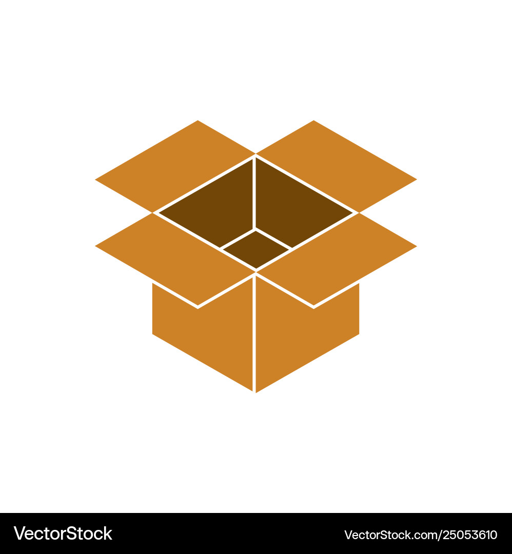 Box icon on background for graphic and web design Box icon on background for graphic and web design vector image