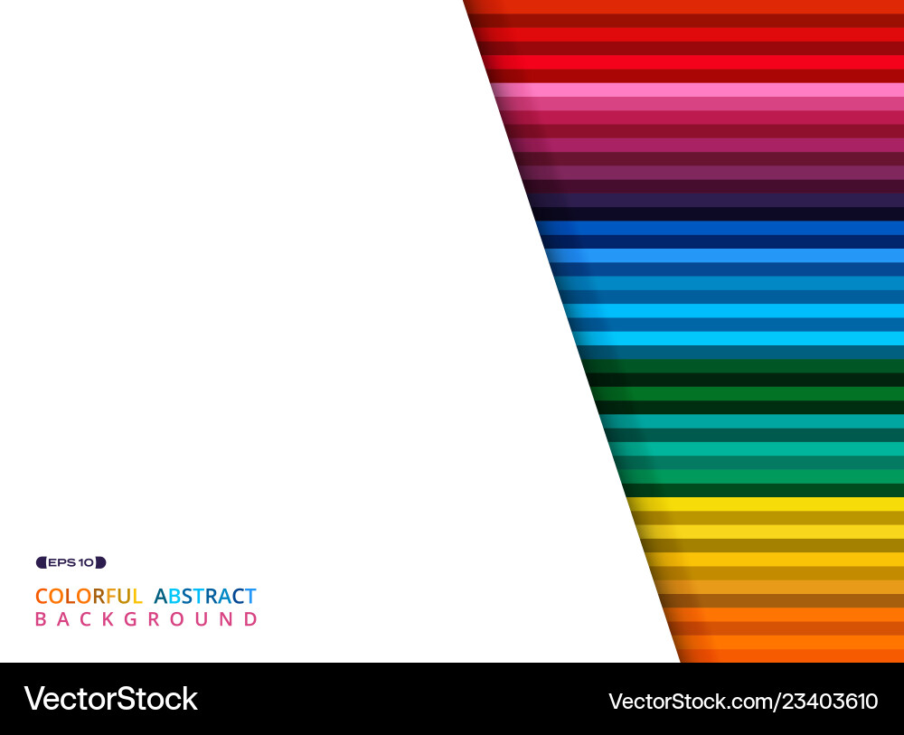 Colorful stripe lines pattern with clear white Colorful stripe lines pattern with clear white vector image