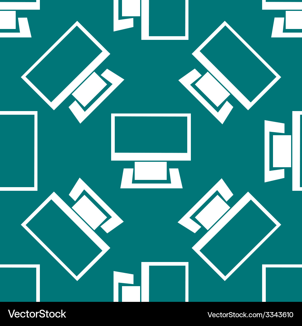 Computer web icon flat design seamless gray vector image