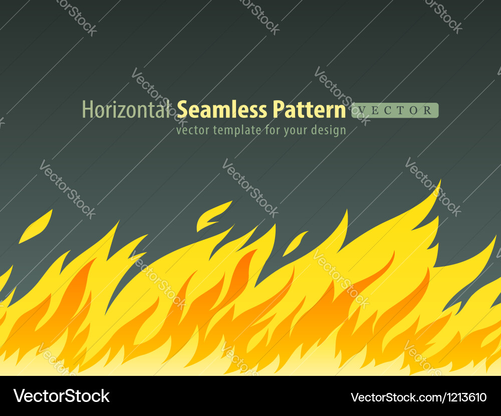 Dynamic Fire Flame Pattern vector image