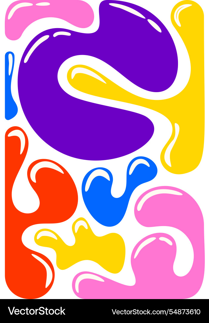 Dynamic wave fluid shape background Vector Image