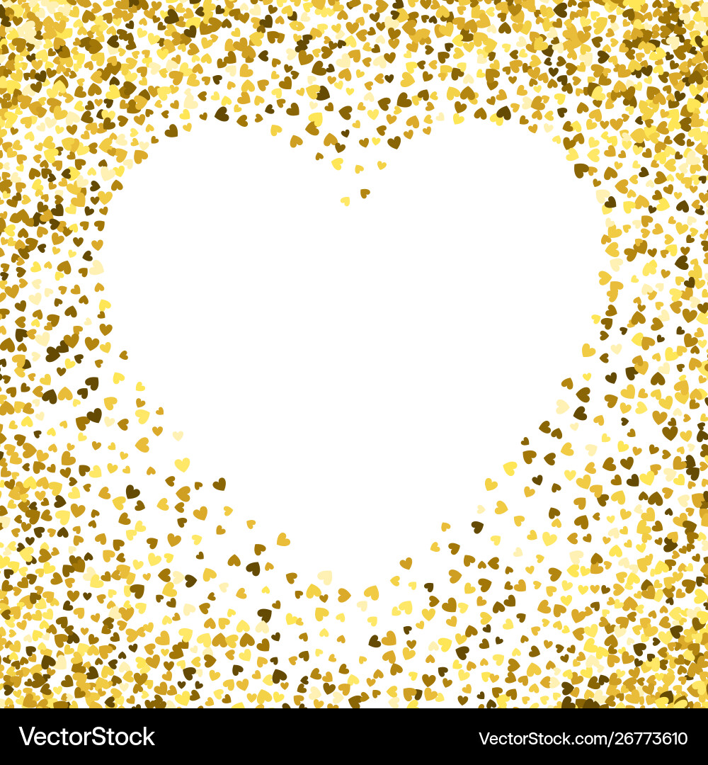 Frame or border random scatter hearts Frame or border random scatter hearts vector image