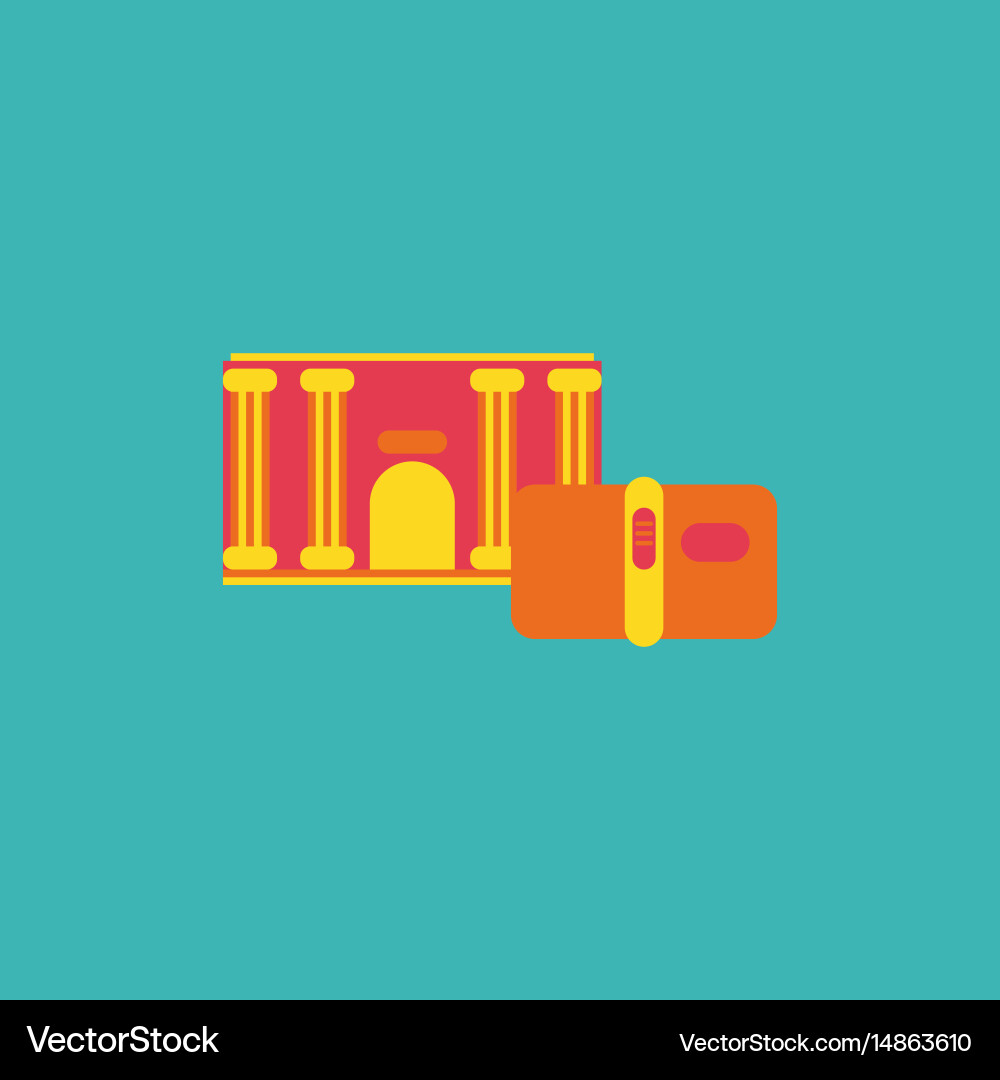 History book and architecture of ancient building History book and architecture of ancient building vector image