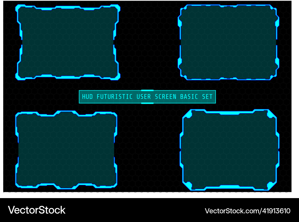 Hud futuristic user screen Hud futuristic user screen vector image