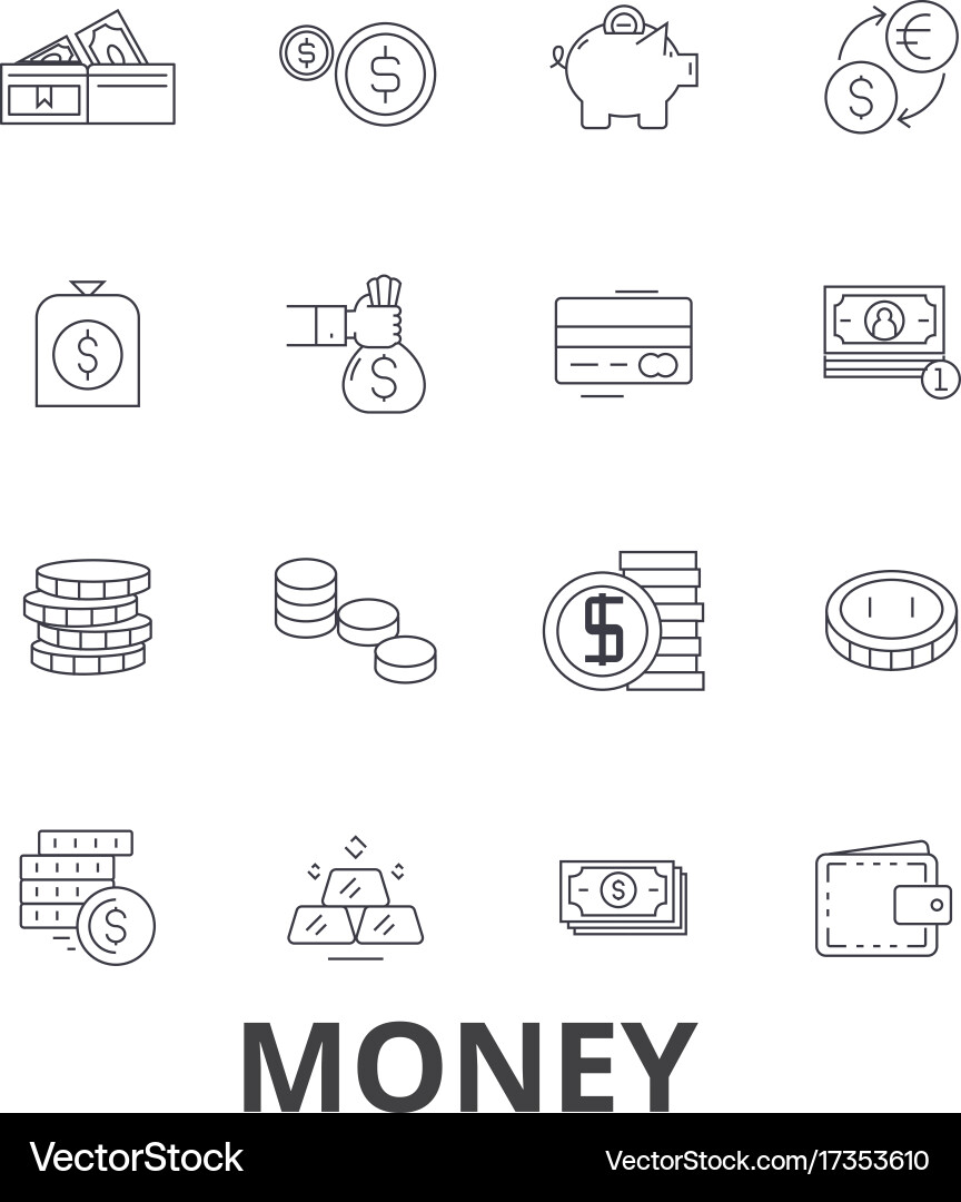 Money Coins Finance Savings Vector Image