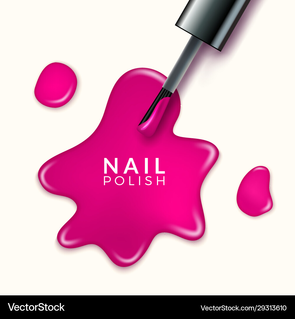 Nagellack Tropfen - Beauty Paint vektorbild