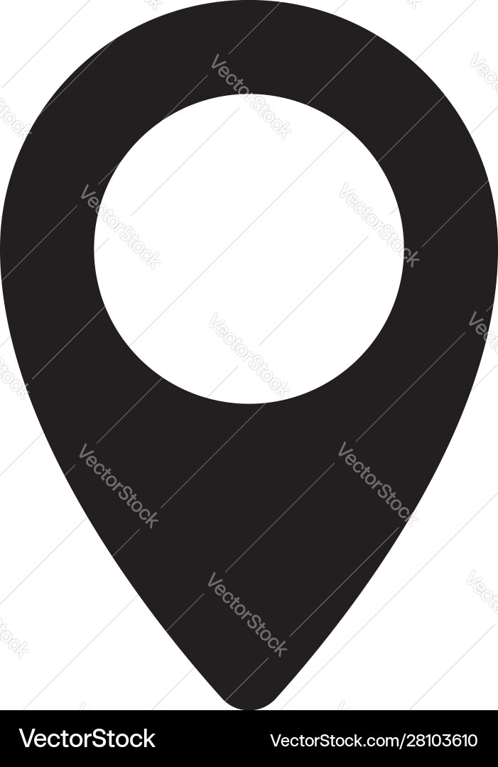 Pin navigation icon map symbol sign Pin navigation icon map symbol sign vector image