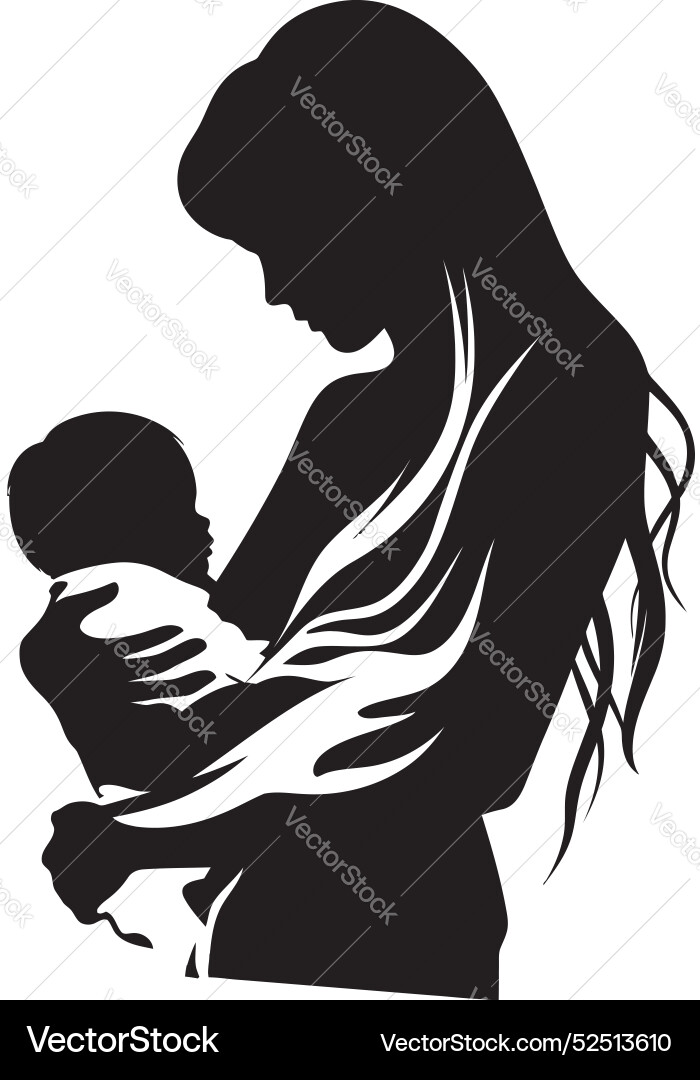 Radiant Verbindung Emblematic Element für Mutter Vektorbild