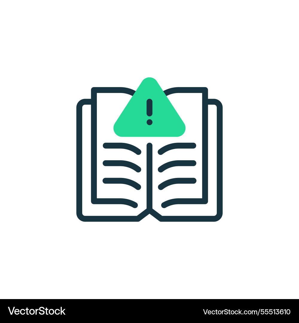 Safety protocol two tone color icon linear style Safety protocol two tone color icon linear style vector image