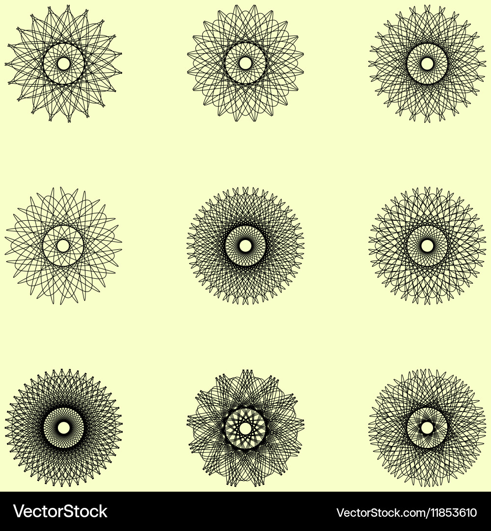 Set of spirograph Vector Image
