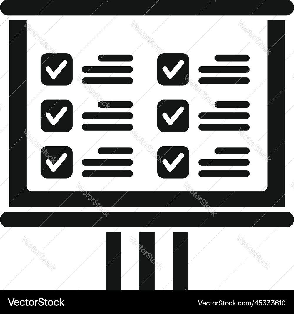 Task board icon simple event time Task board icon simple event time vector image