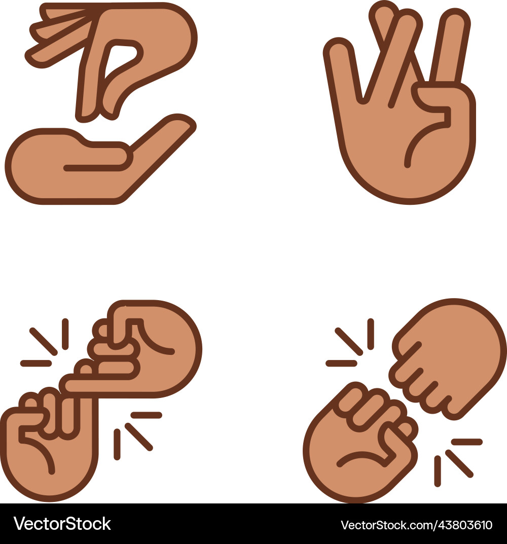 Using gestures for communication pixel perfect Using gestures for communication pixel perfect vector image