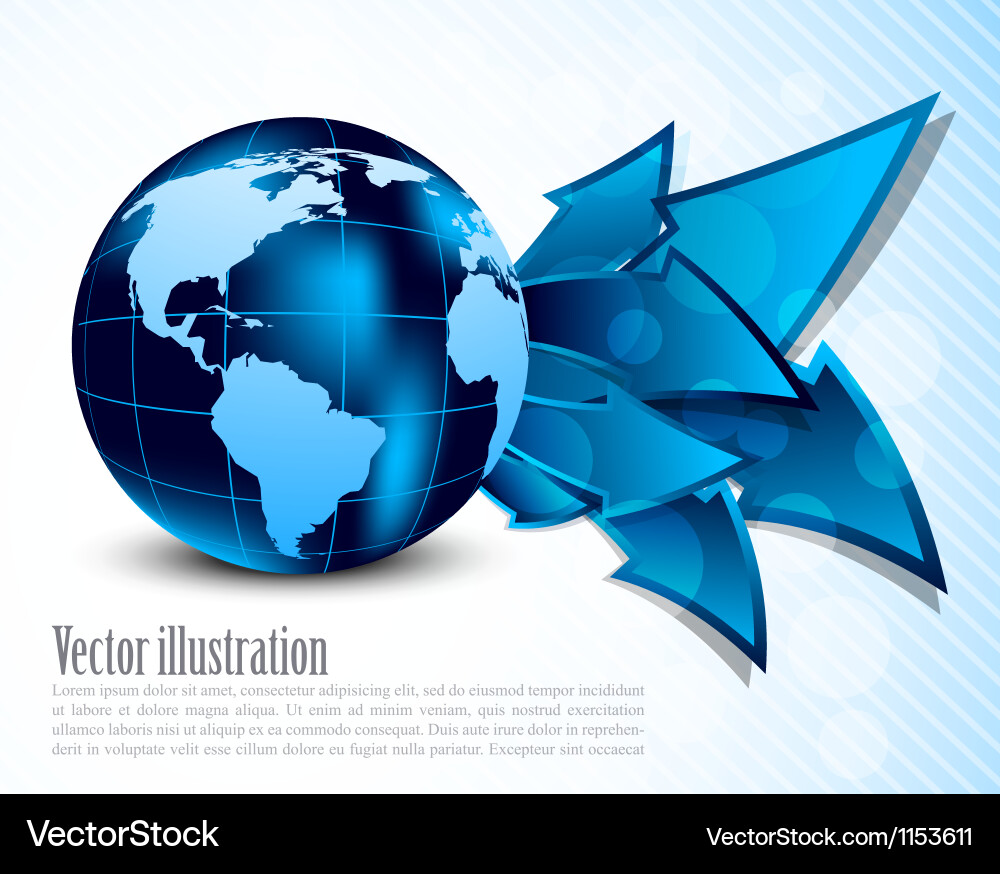 Abstract background with arrows Vector Image