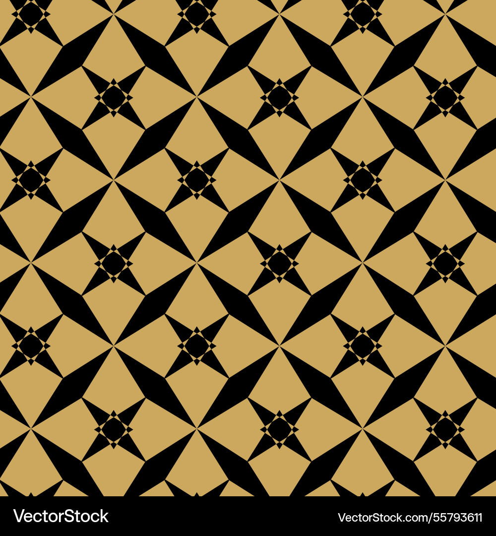 Abstract geometric pattern with squares crosses Vector Image