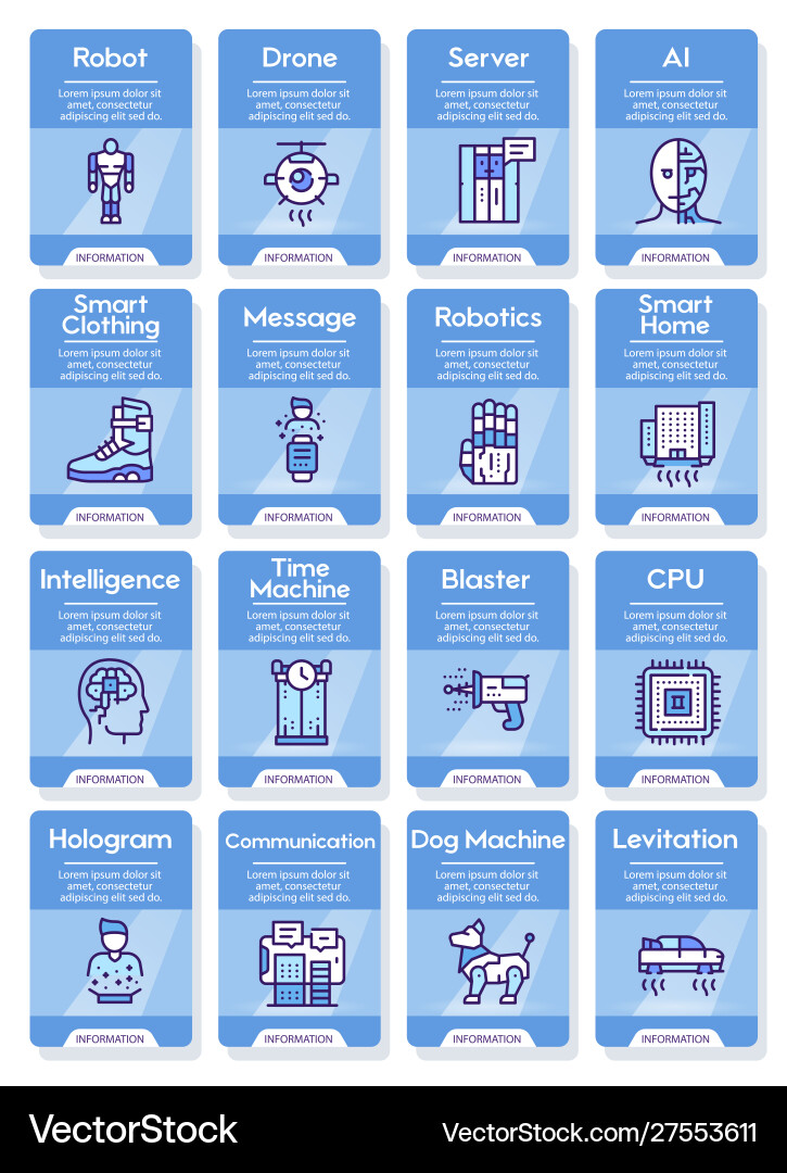 Ai color linear icons set Ai color linear icons set vector image