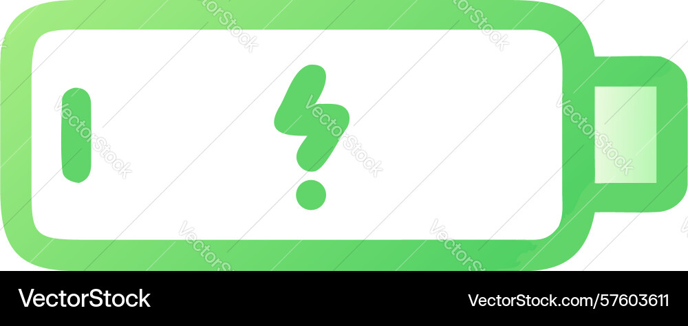Charging battery status indicator icon design vector image