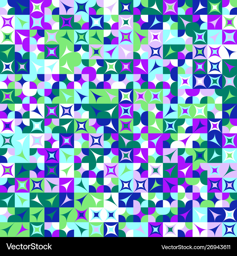 Colorful abstract random curved shape pattern vector image