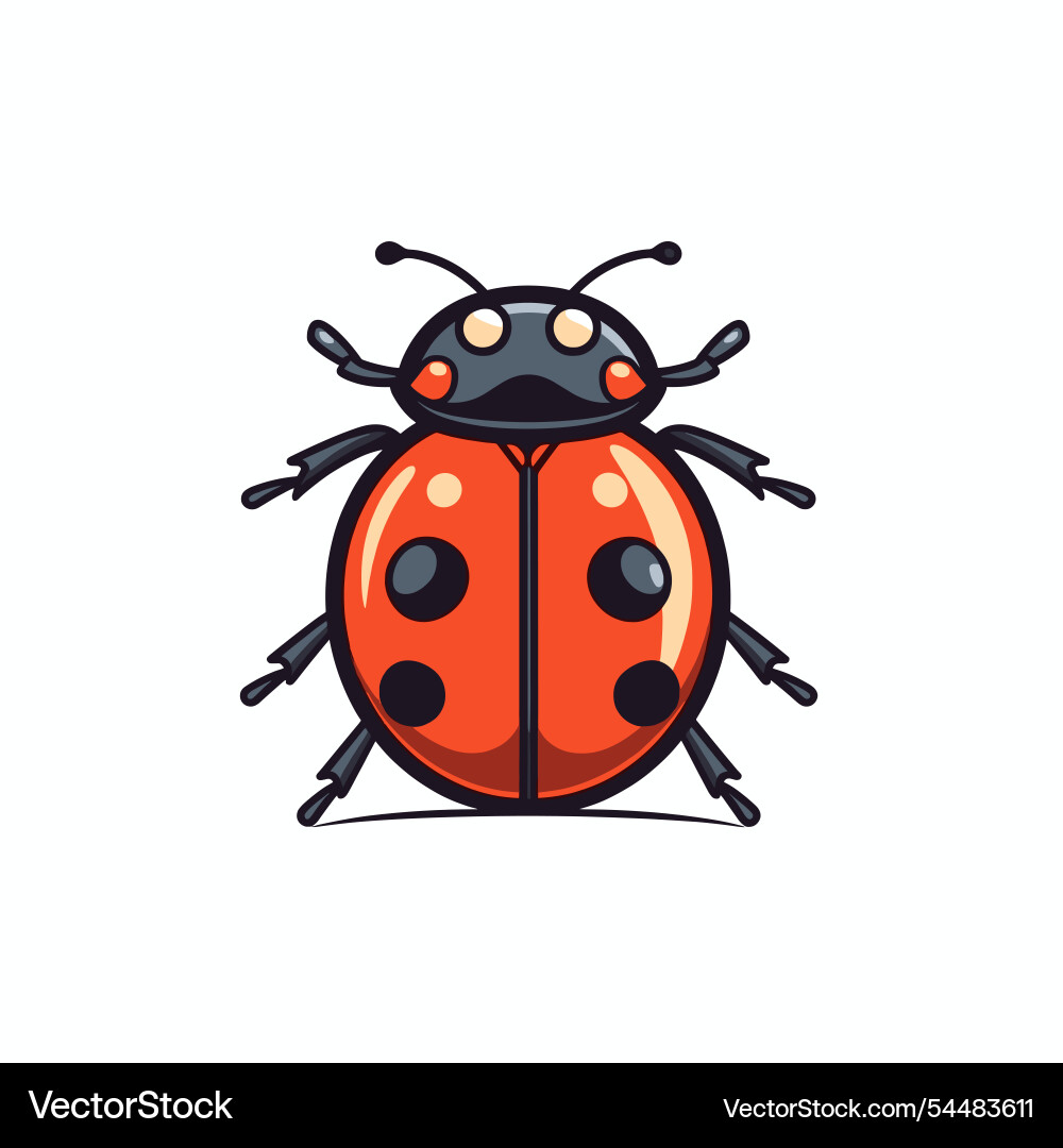 Colorful ladybug with distinct patterns Vector Image