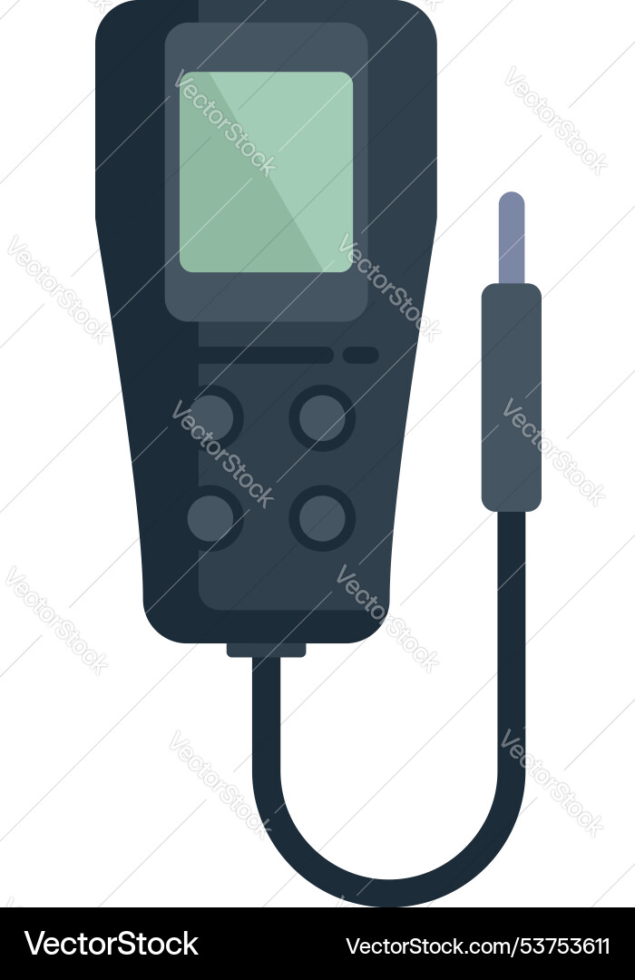 Digital soil test device measuring condition Digital soil test device measuring condition vector image