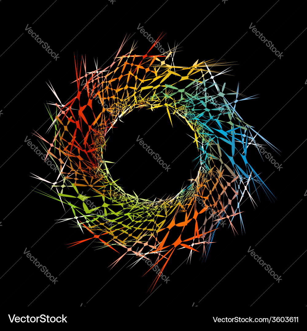 Fractal design element or banner for web Vector Image