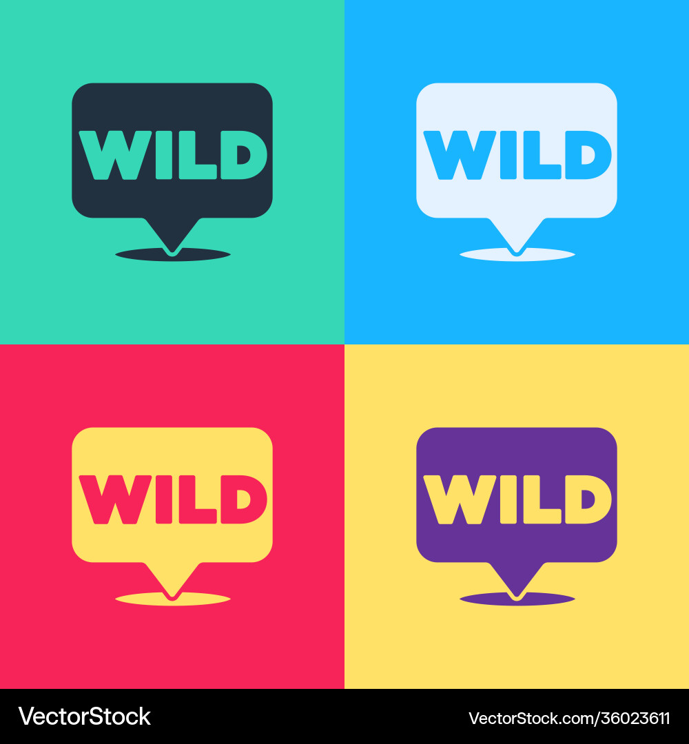 Pop art pointer to wild west icon isolated Pop art pointer to wild west icon isolated vector image