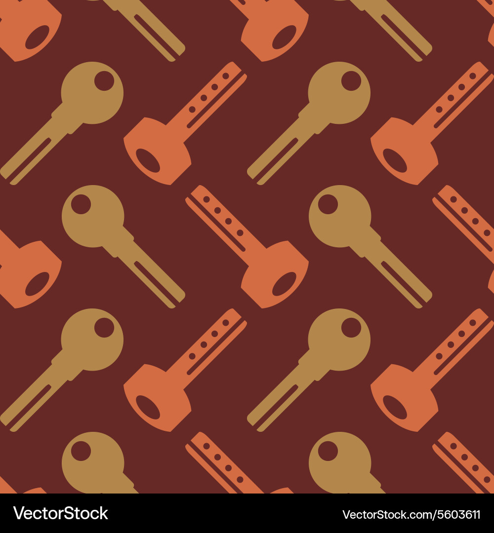 Seamless background with keys vector image