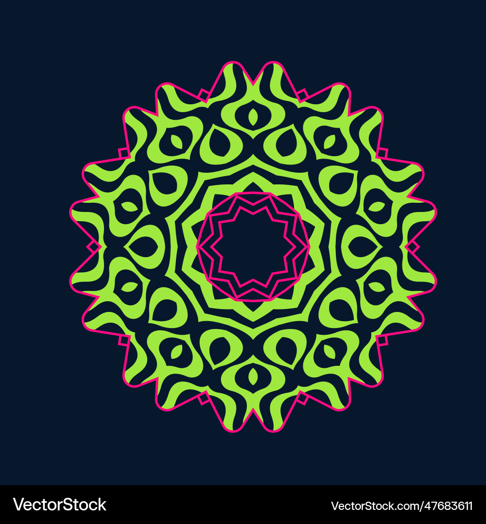 Symmetrical composition of wavy lines abstract Vector Image
