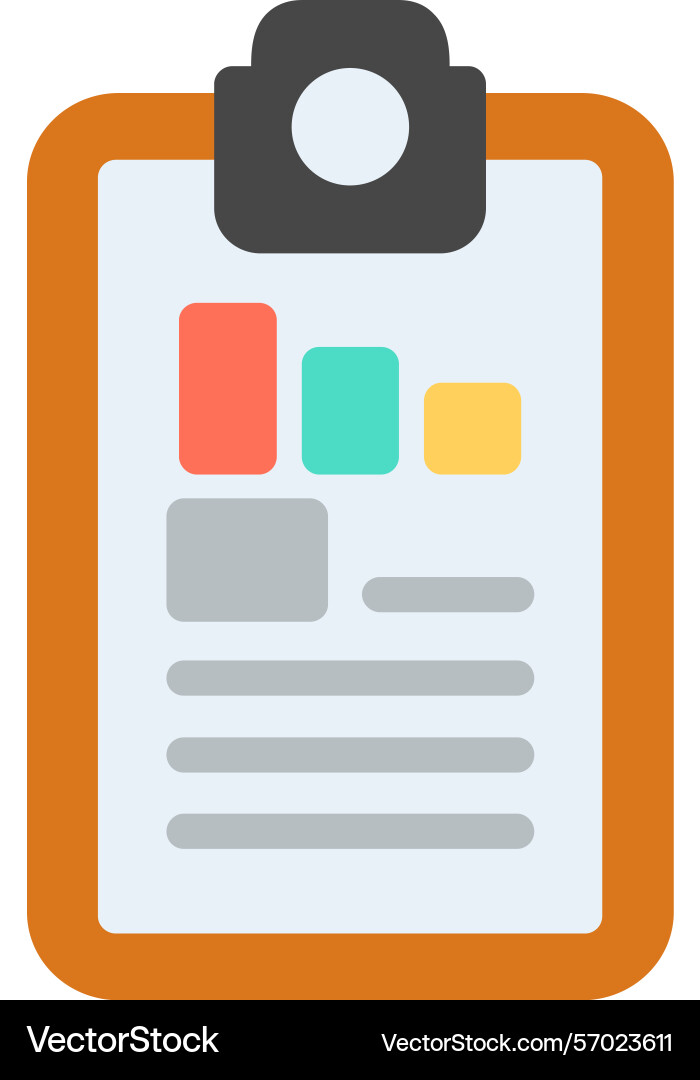 Task flat style icon design vector image