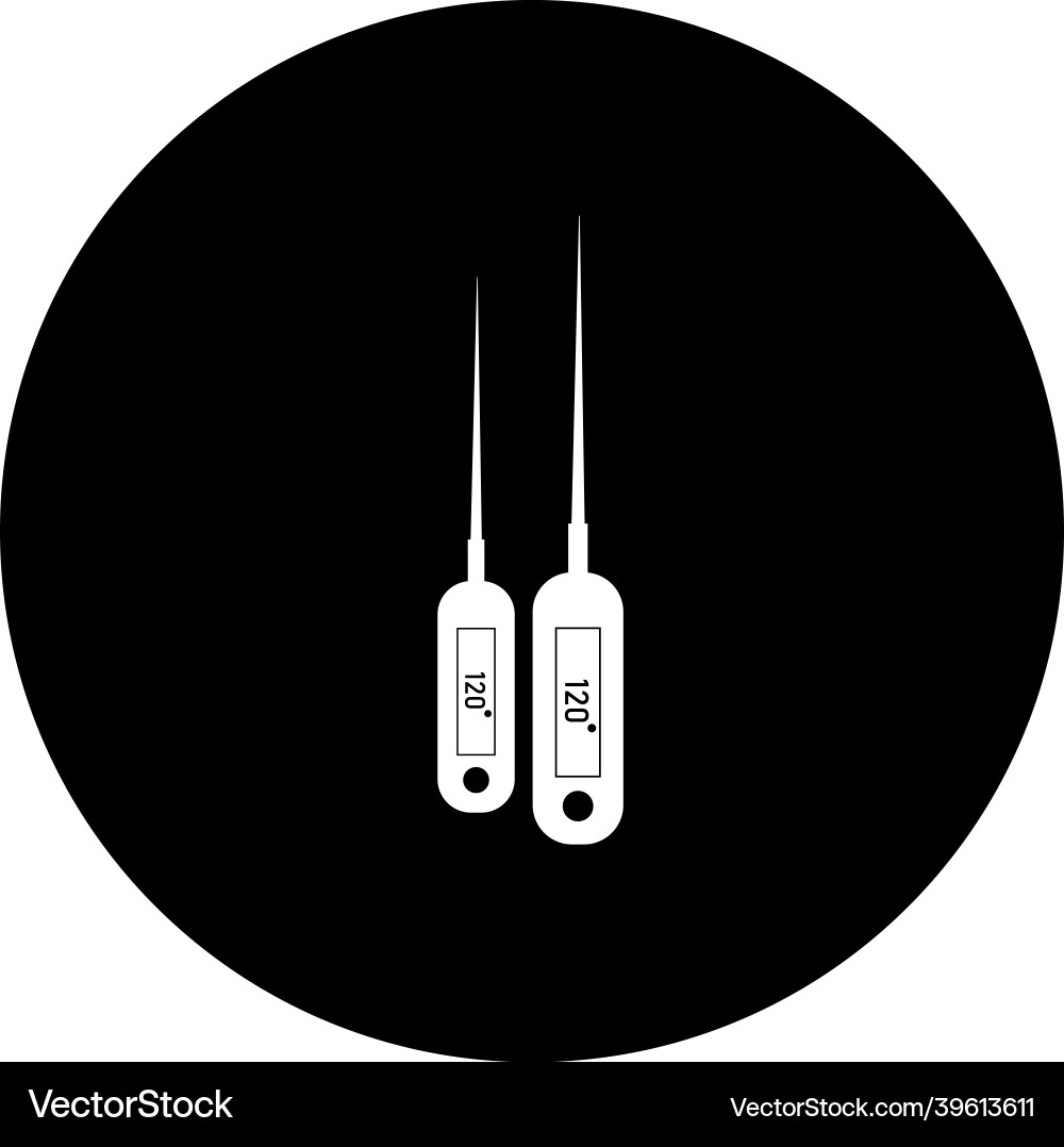 Thermometer linear icon Vector Image