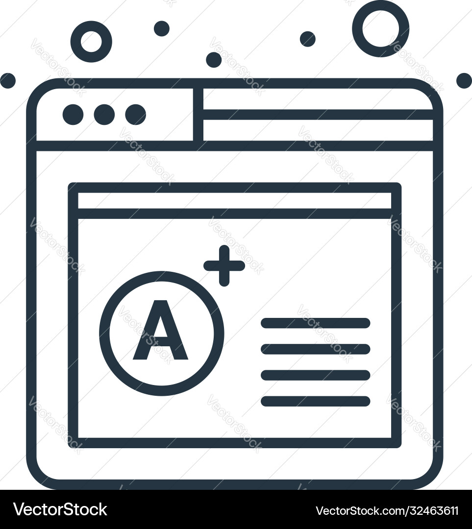 Web browser icon editable stroke Web browser icon editable stroke Vector Image