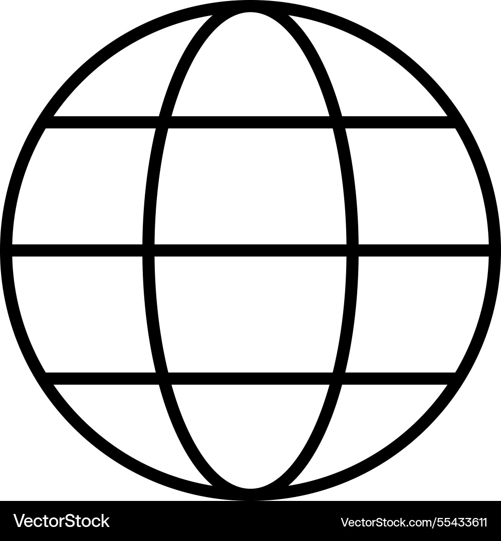 Web globe icon Vector Image