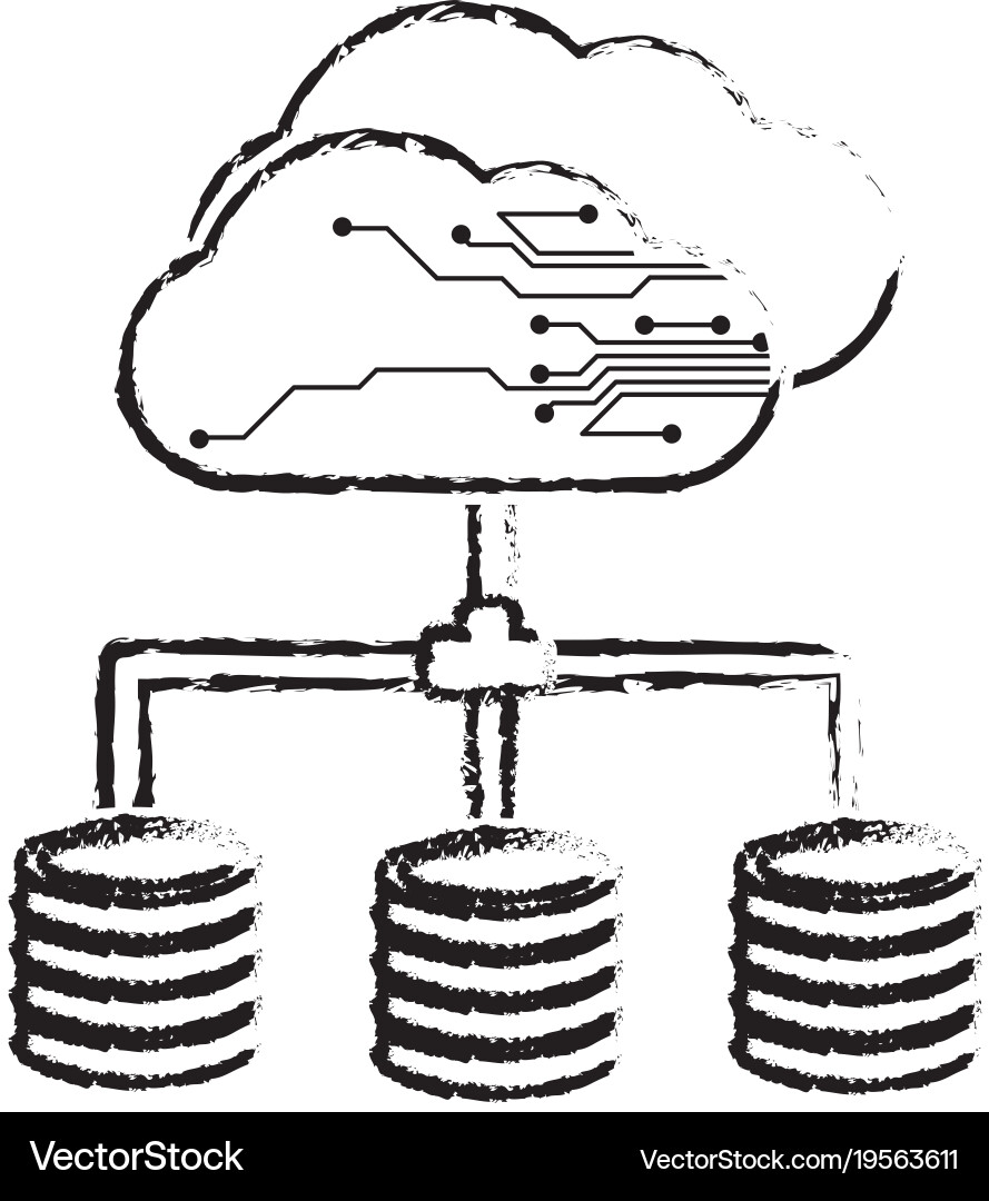 Web hosting design vector image