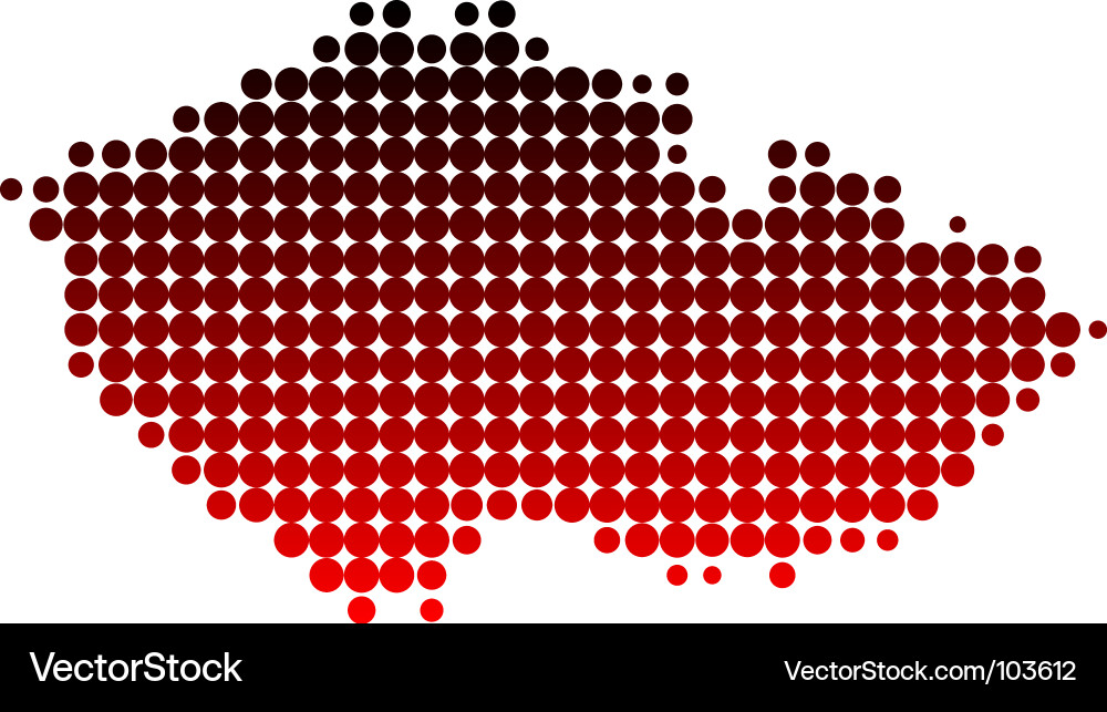 Czech Republic Map Vector Image