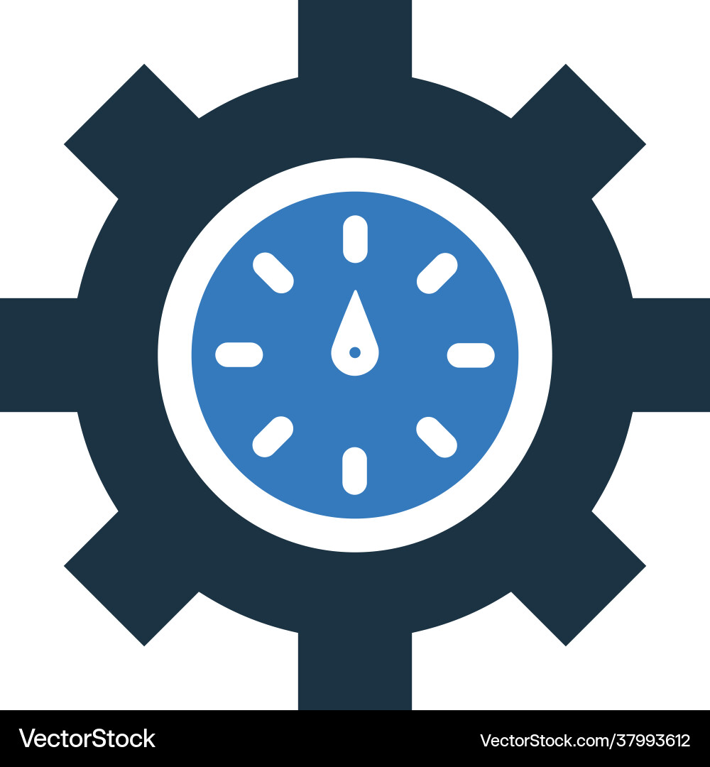 Gear optimization performance icon simple vector image