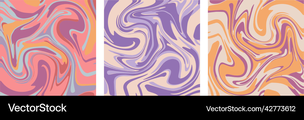Groovy Waves - Psychedelic Pattern vector image