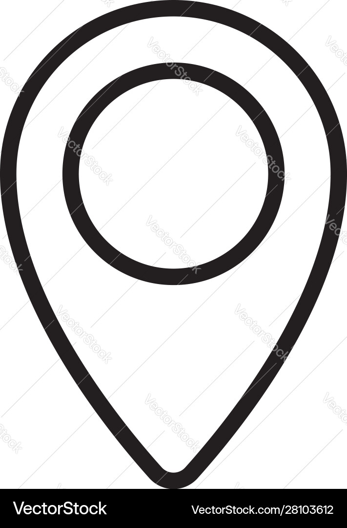 Pin navigation icon map symbol sign Pin navigation icon map symbol sign vector image