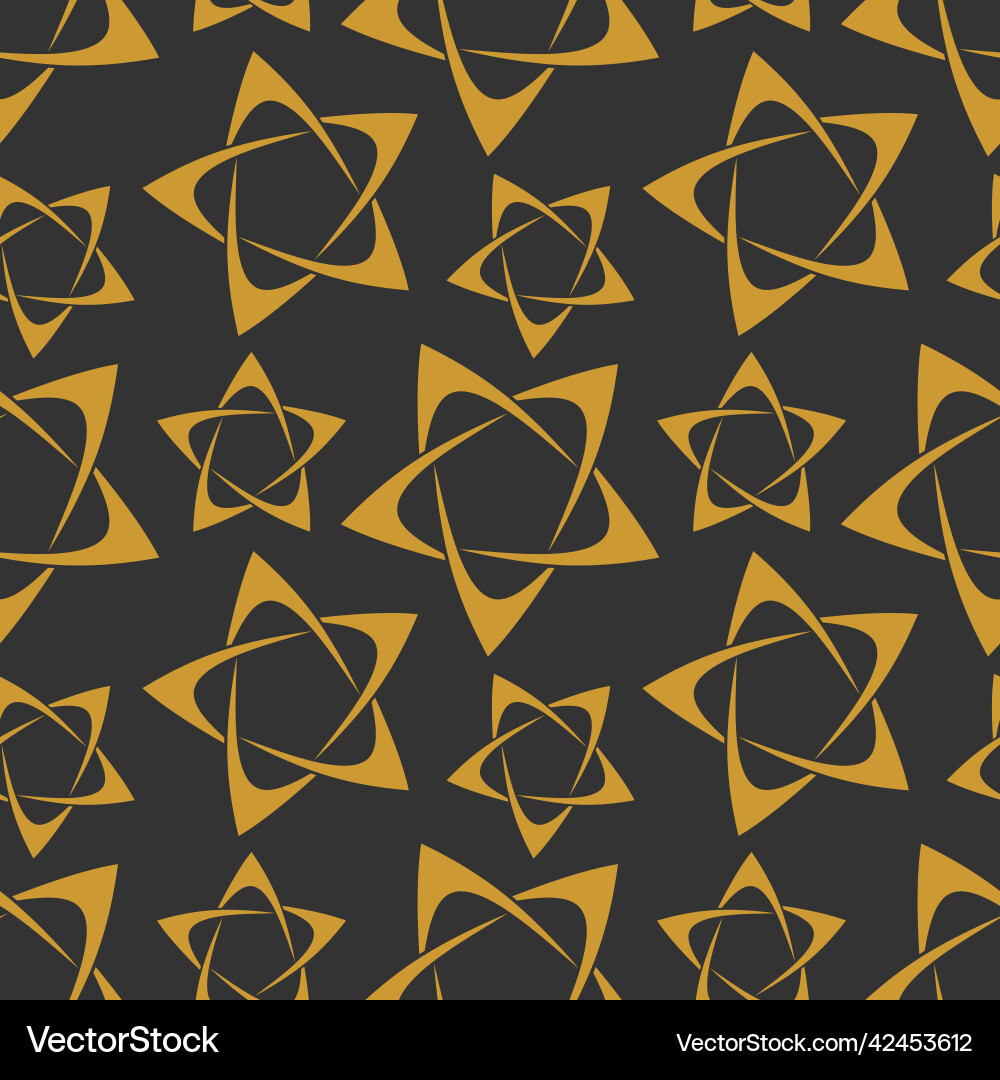 Stars seamless repeat pattern flat style Vector Image