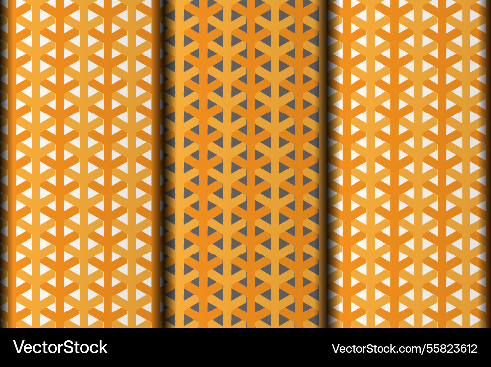 Yellow pattern design vector image