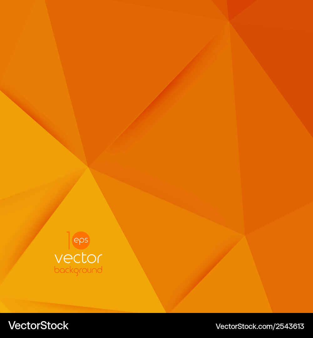 Abstract geometric orange background Royalty Free Vector