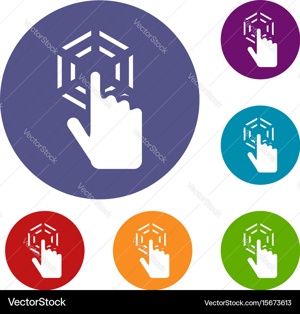 Click icons set Vector Image