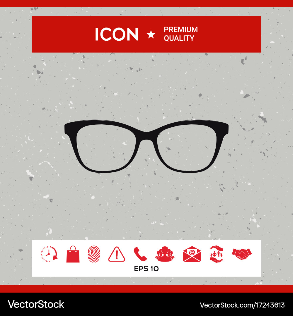 Glasses icon Royalty Free Vector Image - VectorStock
