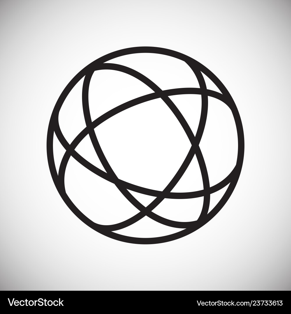 Globe icon on white background for graphic and web Globe icon on white background for graphic and web vector image
