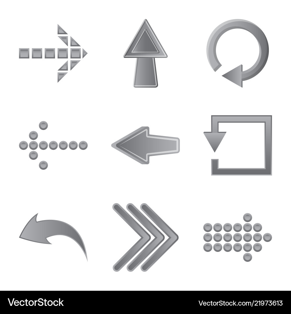 Isolated object of element and arrow sign Isolated object of element and arrow sign vector image