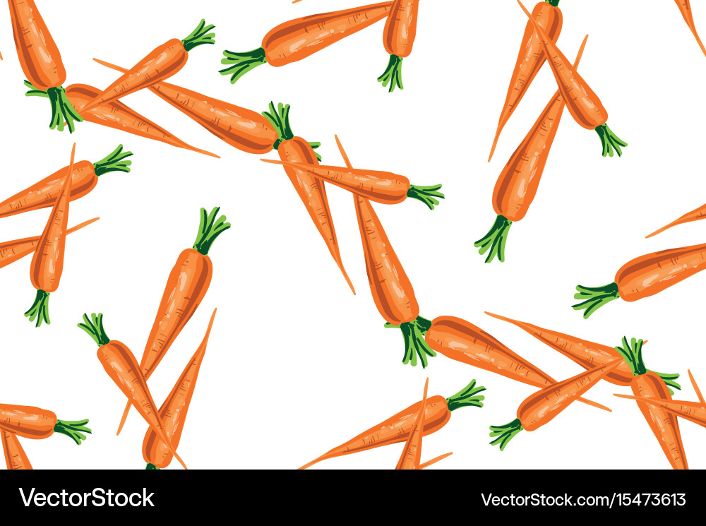 Seamless pattern with carrots Vector Image