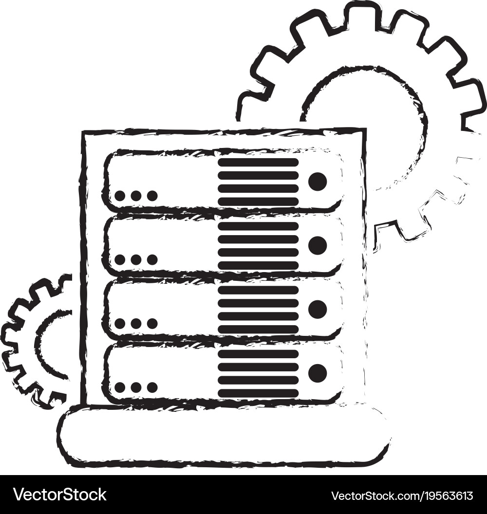 Web hosting design Vector Image