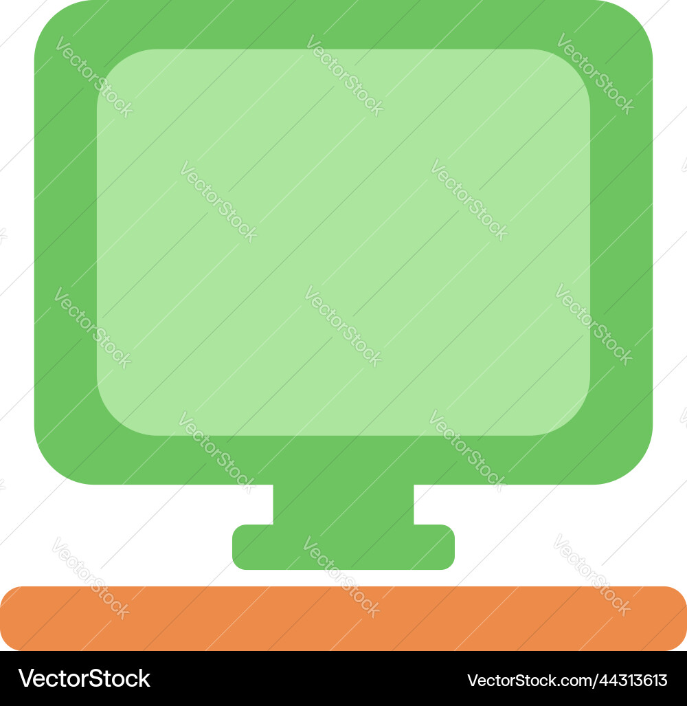 Work computer on a white background Vector Image
