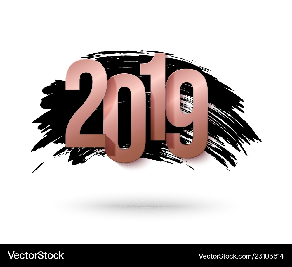 2019 happy new year background for flyers 2019 happy new year background for flyers vector image
