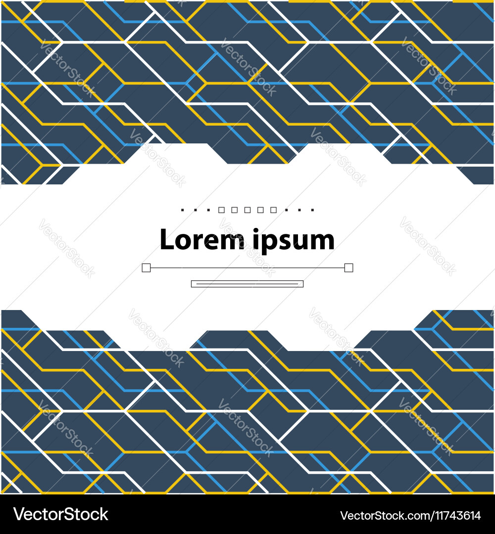 Abstract linear pattern and cover backdrop vector image