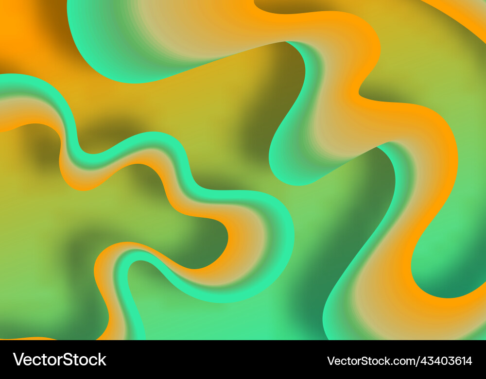 Abstract lines wavy fluid design template Vector Image