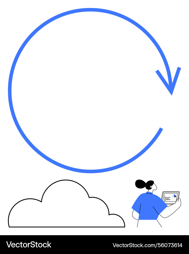 Cloud synchronization process concept with large Cloud synchronization process concept with large vector image